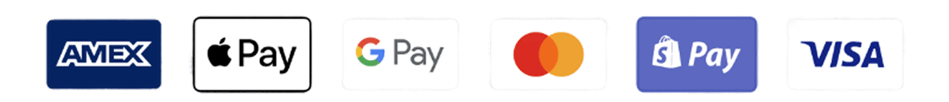 Accepted payment methods: American Express, Apple Pay, Google Pay, Mastercard, Shop Pay, Visa