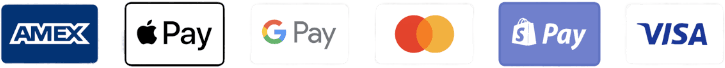 Accepted payment methods: American Express, Apple Pay, Google Pay, Mastercard, Shop Pay, Visa